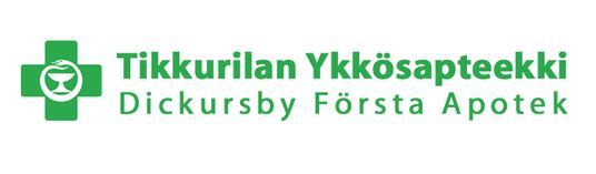 Tikkurilan Ykkösapteekki - Dickursby Första Apotek   logo